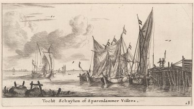 "Tocht Schuiten" vagy Spaarndam halászhajók alkotó: Reinier Nooms, called Zeeman