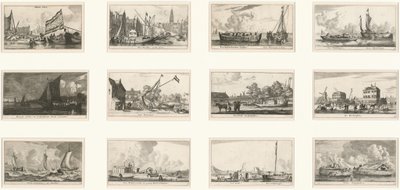 Verscheÿde Ships és Gesichten van Amstelredam (Különféle hajók és Amszterdam kilátásai): III. rész alkotó: Reinier Nooms, called Zeeman
