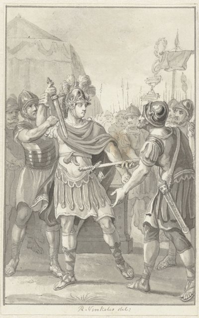 Germanicus hűséget fogad Tiberiusnak alkotó: Reinier Vinkeles (I)