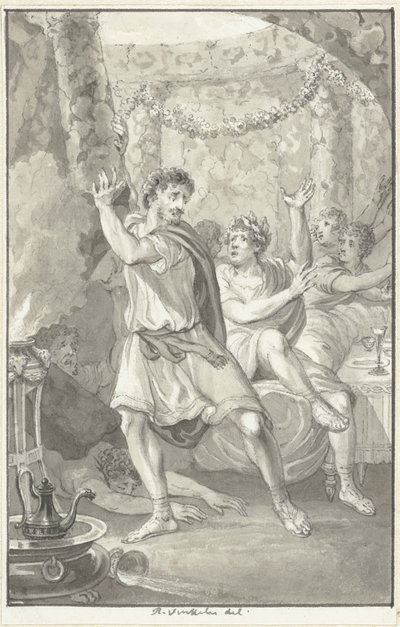 Lucius Aemilius Sejanus írta Tiberiusnak alkotó: Reinier Vinkeles (I)