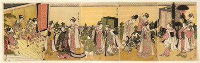 Paródiája Genji hercegről és körmenetéről alkotó: Chōkyōsai Eiri