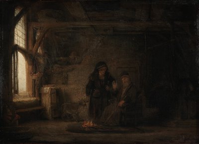 Tóbiás felesége egy kecskével alkotó: Rembrandt
