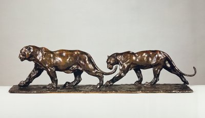 Két Jaguár (bronz) alkotó: Rembrandt Bugatti