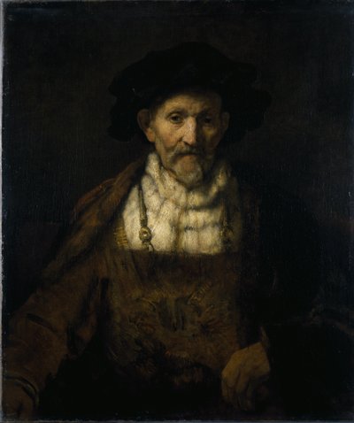 Egy öregember fantáziadús jelmezben (olaj, vászon) alkotó: Rembrandt Harmensz. van Rijn