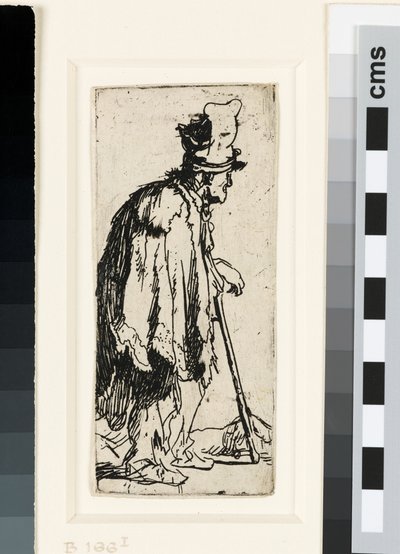Koldus rokkant kezű, 1629 körül (rézkarc) alkotó: Rembrandt van Rijn