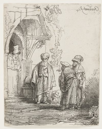 Jákob és Lábán alkotó: Rembrandt van Rijn