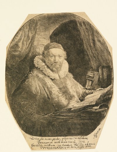 Jan Uytenbogaert, prédikátor alkotó: Rembrandt van Rijn