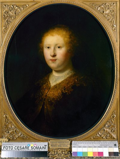 Egy fiatal nő portréja alkotó: Rembrandt van Rijn