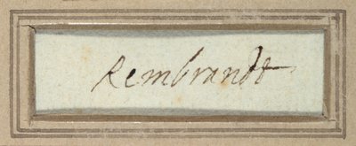 „Rembrandt” (tinta a papíron) alkotó: Rembrandt Harmensz. van Rijn
