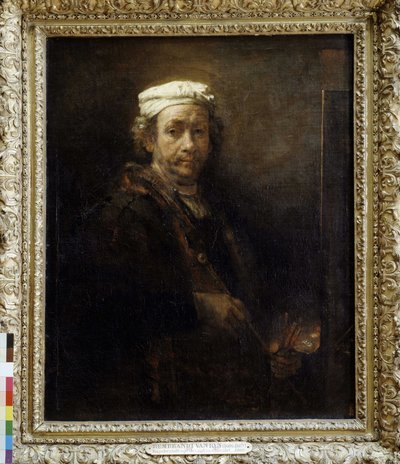 Rembrandt festőállvány előtt öregedett (1660). alkotó: Rembrandt van Rijn