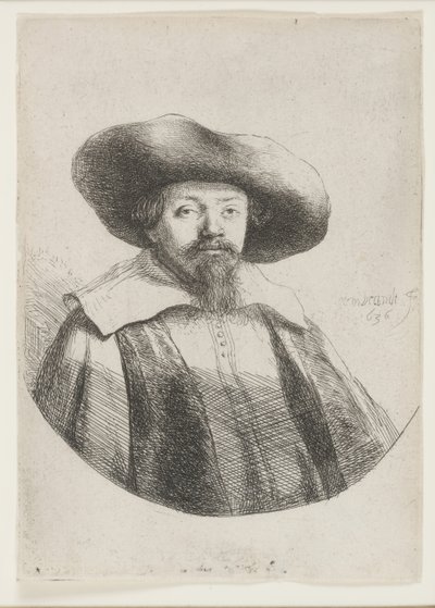 Samuel Manasseh Ben Israel, zsidó író alkotó: Rembrandt van Rijn