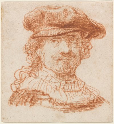 Önarckép, 1637 körül (vörös kréta) alkotó: Rembrandt van Rijn