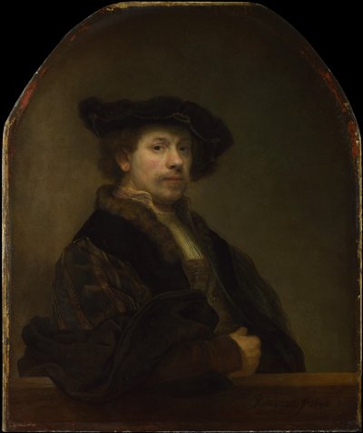 Önarckép 34 évesen alkotó: Rembrandt van Rijn