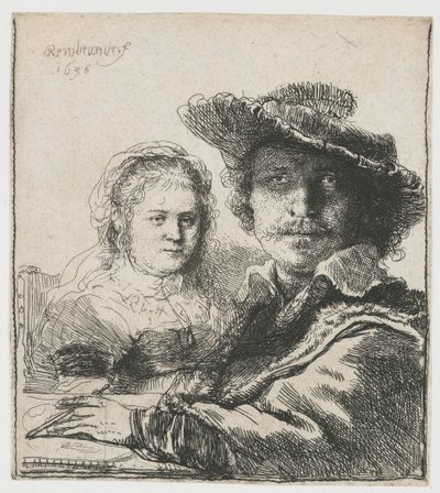 Önarckép Saskiával alkotó: Rembrandt Harmensz. van Rijn