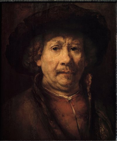 Kis önarckép (Festmény, 1666 körül) alkotó: Rembrandt van Rijn