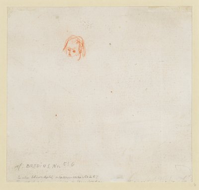 Kis tanulmány egy fejről alkotó: Rembrandt van Rijn