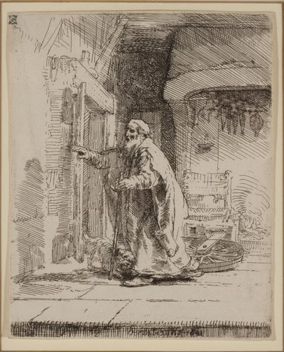 Tobit vaksága: A nagyobb tányér alkotó: Rembrandt van Rijn