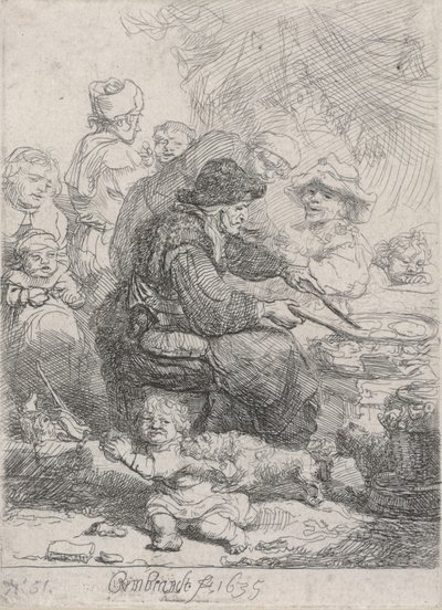 A palacsinta nő alkotó: Rembrandt van Rijn