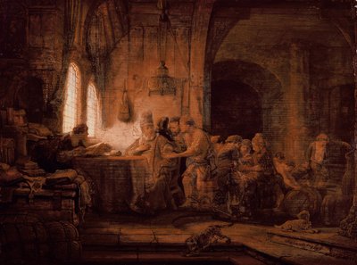 Példabeszéd a munkásokról a szőlőben alkotó: Rembrandt van Rijn