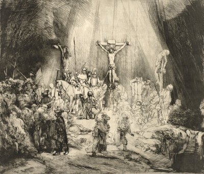A három kereszt alkotó: Rembrandt van Rijn