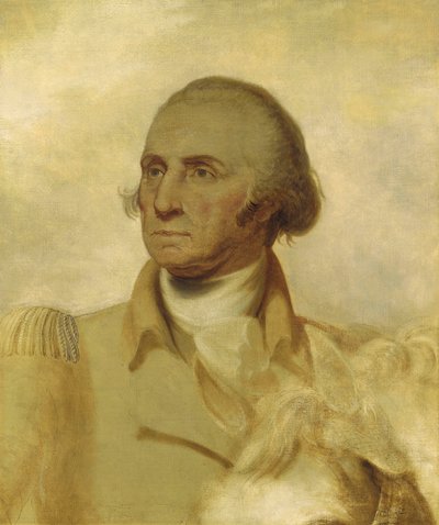Vázlat George Washington portréjához alkotó: Rembrandt Peale