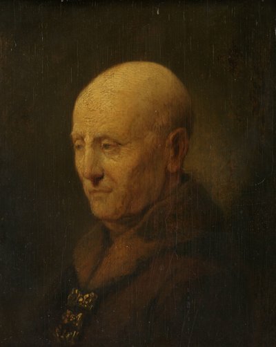 Egy férfi portréja, talán Rembrandt apja, Harmen Gerritsz van Rijn alkotó: Rembrandt van Rijn (copy after)