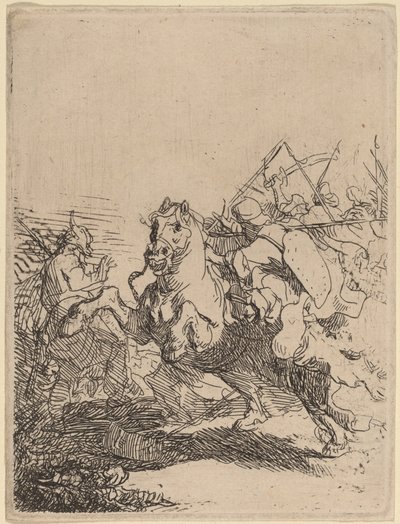 Lovassági harc alkotó: Rembrandt van Rijn