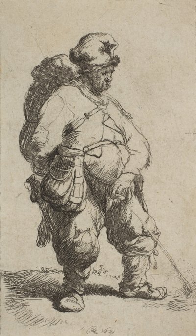 Egy ember vizet készít, 1630., 1630. alkotó: Rembrandt van Rijn