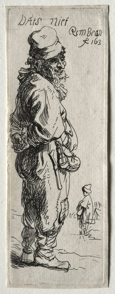 Egy paraszti válasz: ez semmi, valószínűleg 1634. alkotó: Rembrandt van Rijn