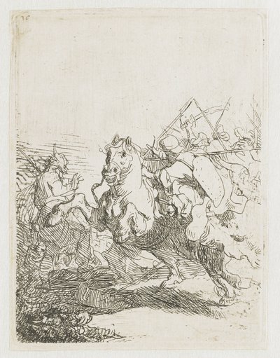 Lovas csata alkotó: Rembrandt van Rijn