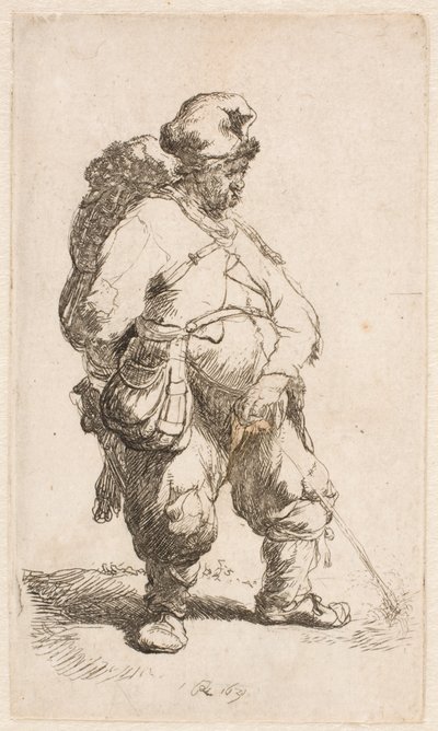 Egy férfi, aki vizel alkotó: Rembrandt van Rijn