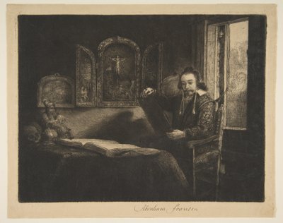 Abraham Franken, patikus, c. 1656. alkotó: Rembrandt van Rijn