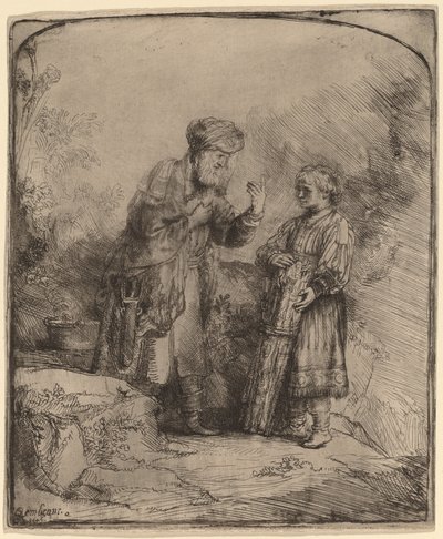 Ábrahám és Izsák alkotó: Rembrandt van Rijn
