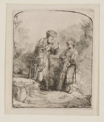 Ábrahám és Izsák alkotó: Rembrandt van Rijn