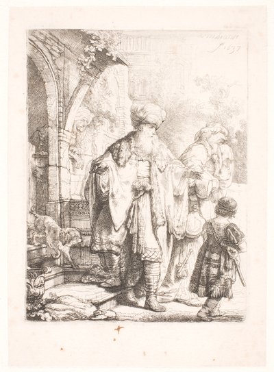 Ábrahám kiűzi Hágárt és Izmaelt alkotó: Rembrandt van Rijn