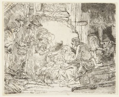 A lámpás pásztorok imádása alkotó: Rembrandt van Rijn