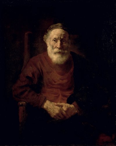 Egy öregember pirosban alkotó: Rembrandt van Rijn
