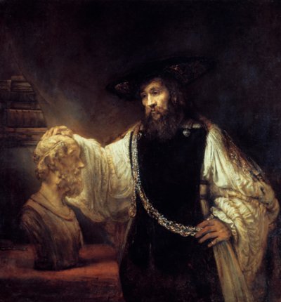Arisztotelész Homérosz mellszobra előtt, 1653 alkotó: Rembrandt van Rijn