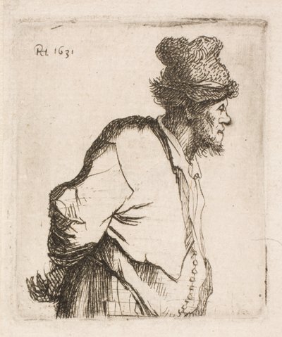 Hátra tett kézzel paraszt alkotó: Rembrandt van Rijn