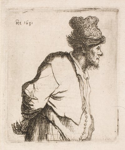 Hátra tett kézzel paraszt alkotó: Rembrandt van Rijn