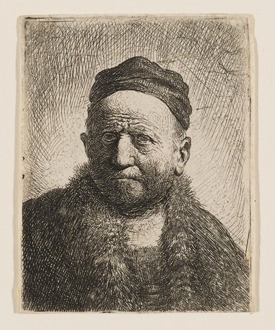 Férfi mellszobra (Rembrandt apja?) alkotó: Rembrandt van Rijn