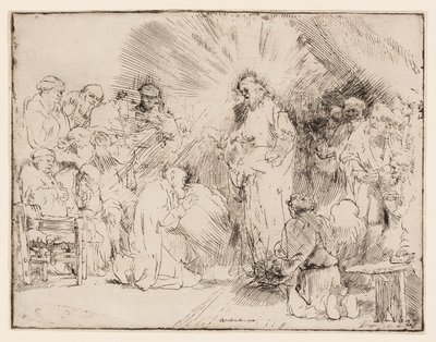 Krisztus megjelenése az apostoloknak alkotó: Rembrandt van Rijn