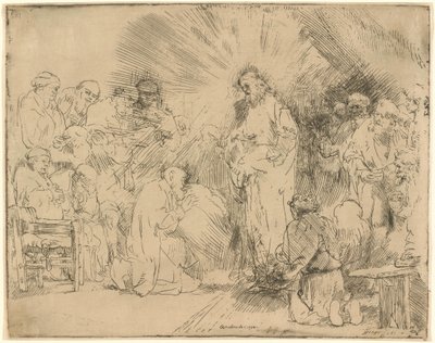 Krisztus megjelenése az apostolok előtt alkotó: Rembrandt van Rijn