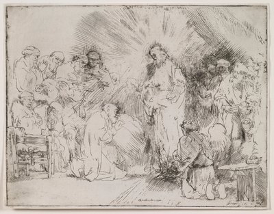 Krisztus megjelenése az apostolok előtt alkotó: Rembrandt van Rijn