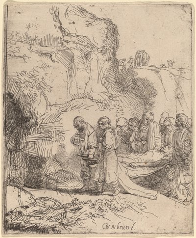 Krisztust a sírhoz vitték alkotó: Rembrandt van Rijn