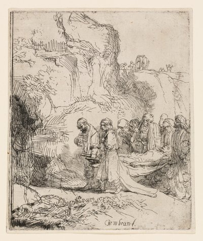 Krisztust a sírhoz vitték alkotó: Rembrandt van Rijn