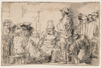 Krisztus vitája a törvénytudókkal alkotó: Rembrandt van Rijn