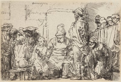 Krisztus vitája a törvénytudókkal alkotó: Rembrandt van Rijn