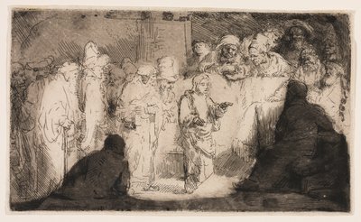 Krisztus vitázik az orvosokkal: vázlat alkotó: Rembrandt van Rijn