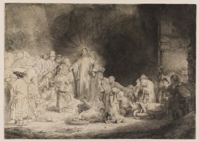 Krisztus meggyógyítja a betegeket alkotó: Rembrandt van Rijn